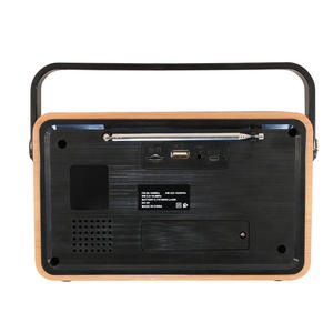Factory Vintage Radio BT AM FM SW Multiband Receiver Wooden Plastic Build Portable Handle Speaker USB TF Card Playback - Product Image 5