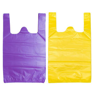 ถุงพลาสติกใส่ของในร้านอาหารขนาดใหญ่สำหรับร้านขายของชำ12x20นิ้วสีม่วงเหลือง - Product Image 6