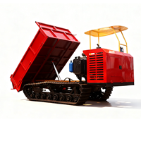 Mini-Raupendumper mit Niedriger Bodendruck, 500kg Hydraulischer Kettendumper für die Landwirtschaft
