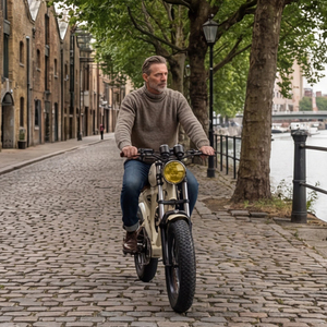 실리 스포츠 48v 750w 19.2ah 빈티지 전기 트래커 전기 자전거 레트로 스팀 펑크 레트로 전기 자전거 - Product Image 3