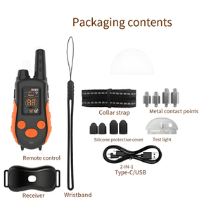 Entrenador Remoto para Perros, <span class=keywords><strong>Control</strong></span> de Ladridos, Alcance de 1000 m, 3 Modos de Entrenamiento (Vibración/Sonido/Descarga Eléctrica), Resistente al Agua IP67, Recargable - Product Image 4