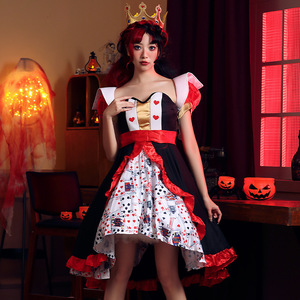 open lace back dress Alice in Wonderland Red Um Dress Recreation Costume – MJcostume main image 0