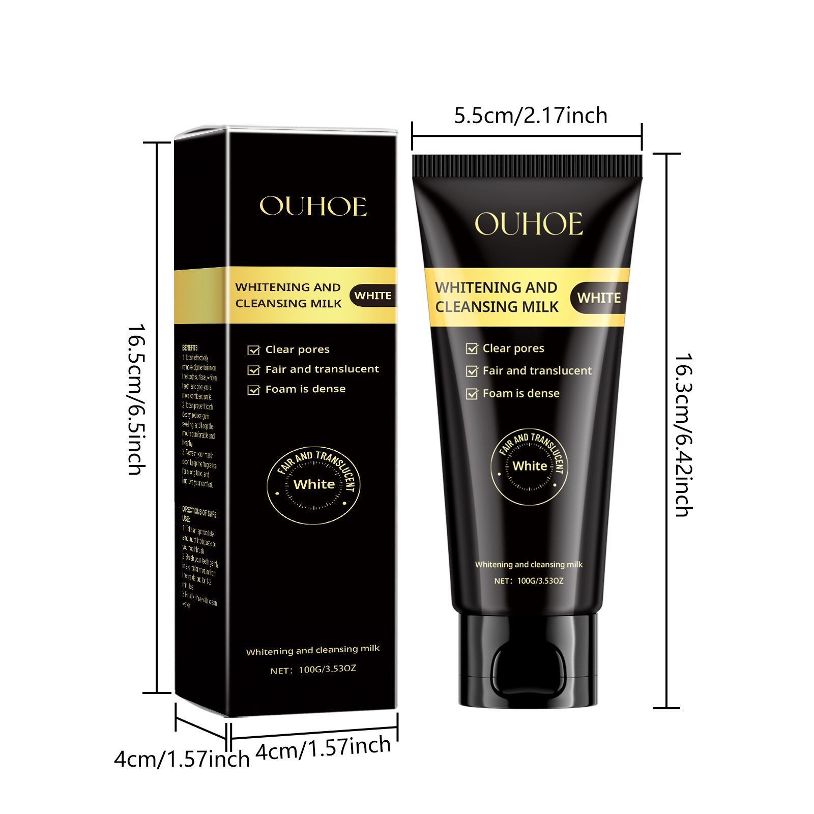 OUHOE Niacinamide Cleansing Milk - Deep Cleansing & Whitening