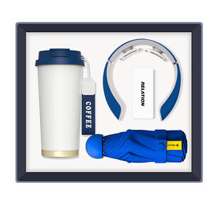 Ensemble de tasses à café avec support cervical et parapluie, cadeau d'affaires, isotherme portable, maintien thermique 24 heures - Product Image 1
