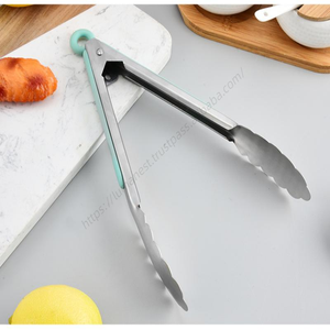 Vente en gros d'ustensiles de cuisine Syh341, pinces à nourriture en silicone sans BPA, pinces de cuisson pour barbecue, pinces en acier inoxydable 304 avec verrouillage - Product Image 3