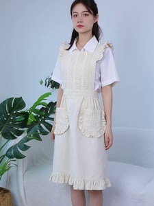 Chất Lượng Cao 100% Bông Ăn Mặc Hàn Quốc Lolita Phong Cách yếm trẻ sơ sinh Không Tay Tạp Dề Cho Phụ Nữ Cho Hoa Cửa Hàng Và Vườn - Product Image 2