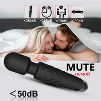 Geräuscharmer G-Punkt Silikon-Vibrator 20 Frequenzen AV-Stab Weiblicher Orgasmus Starker Schock-Massagestab Wasserdichtes USB-Sexspielzeug Großhandel