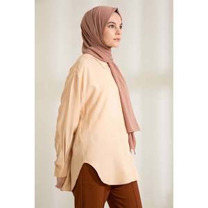 Medina <b>Silk</b> <b>Shawl</b> Coffee With Milk Long Women's Scarf Elegant Headwear - Product Image 2