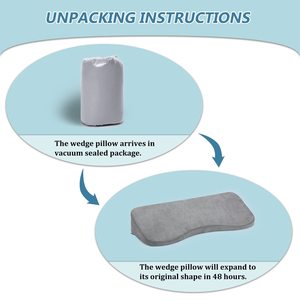 <span class=keywords><strong>Coussin</strong></span> d'oreiller en mousse avec poignées latérales pour le positionnement du lit - Product Image 6