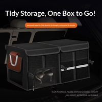 Boîte de rangement pliable en tissu pour dossier de siège de voiture et coffre avec 1 à 3 compartiments - Organisateur d'accessoires de voyage