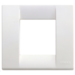 Placca a Muro Classica Vimar 1-2M Bianco Brillante 8,8x8x0,9 Cm - Product Image 1