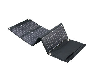 ईयू पोर्टेबल 21w फोल्डेबल सोलर पैनल 21% दक्षता 1 किलोग्राम ब्लैक 3 महीने की वारंटी - Product Image 3