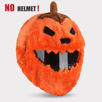 Nouvelle Housse de Casque de Moto Intégrale en Fausse Fourrure de Lapin Douce, Style Citrouille Halloween Mignonne, Anti-Vent, Amusante, Marque Ruiming
