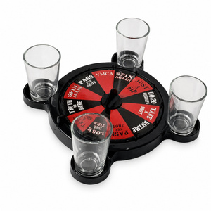 Ensemble <span class=keywords><strong>de</strong></span> <span class=keywords><strong>jeu</strong></span> <span class=keywords><strong>de</strong></span> roulette à boire avec logo couleur personnalisé et 4 verres à <span class=keywords><strong>shot</strong></span>, OEM ODM, vente en gros, <span class=keywords><strong>jeu</strong></span> <span class=keywords><strong>de</strong></span> roulette <span class=keywords><strong>de</strong></span> fête pour marques <span class=keywords><strong>de</strong></span> cadeaux - Product Image 1