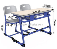 Bureau et chaise ergonomiques modernes pour l'école et le collège, articles de papeterie pour l'école
