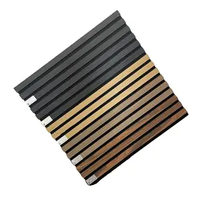 China Low Price Sfc Certification Slatted Wall Panel Wood Veneer Panels Acoustical
