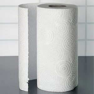 白色印花厨房纸巾油清洁折叠厨房手可重复使用纸卷