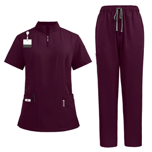 Nuovo Design Divisa Ospedaliera a Maniche Corte Morbida per Medici e <span class=keywords><strong>Infermieri</strong></span>, Set Uniformi Mediche Personalizzabili con Logo - Product Image 4