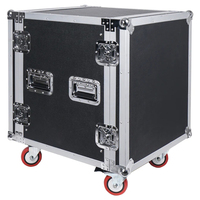 Étui antichoc 12U Rack Case DJ Shock Mount Rack Road Case ATA Case avec roulettes 12U Space