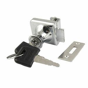 Serrure de porte en verre en acier inoxydable, <span class=keywords><strong>loquet</strong></span> de <span class=keywords><strong>sol</strong></span> durable anti-corrosion pour porte coulissante en verre de 10-12 mm - Product Image 4