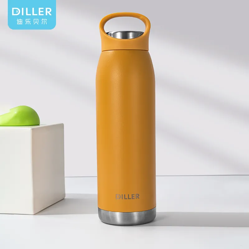 Diller Water Bottle Custom Double Wall Insulated Stainless Steel Metal Thermal Vaccum Vacuum Flask Thermo Thermoses