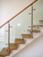 Escalier intérieur en bois et caoutchouc, escalier droit, marche à domicile