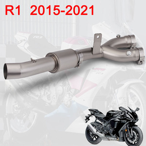 Tubo de enlace medio modificado de escape de motocicleta R1 de 51mm para Yamaha YZF R1 2015, <span class=keywords><strong>MT10</strong></span> de <span class=keywords><strong>2021</strong></span> a - Product Image 6
