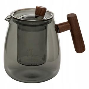 Théière en verre gris fumé TWISTED LIME 80CL - Product Image 1