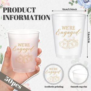 Bicchieri in Plastica PP Opaca Personalizzabili con Logo per Matrimoni ed Eventi, 9oz 12oz 16oz - Product Image 4