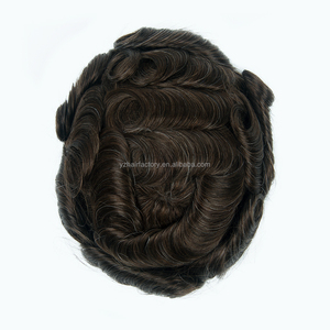 ทูเป้ผมแท้คุณภาพสูง น้ำหนักเบา ความหนาแน่นสูง สำหรับผู้ชาย แบบหนังศีรษะบาง  แบบผมสั้น  ติดตั้งแบบ V Loop  ขนาด 0.02  ระบบผมบางพิเศษสำหรับผู้ชาย - Product Image 1