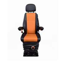 Fournisseur d'usine – Réglable à 360° °   Siège de conducteur rotatif pour camping-car avec housse de couleur orange