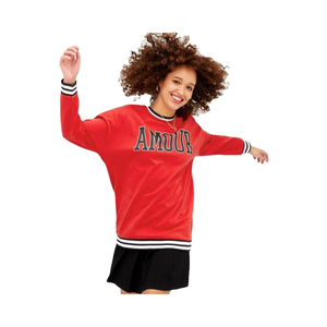 OEM Sweat-shirt à capuche uni de haute qualité décontracté à col rond et à manches longues pour femmes Fitness Winter XS Made Fleece - Product Image 1