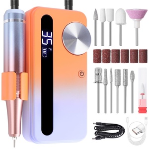 Taladro Eléctrico Profesional para Uñas de Plástico 35000 RPM, Lima de Uñas con 12 Puntas, Antivibración, Inalámbrico, Recargable por USB, Pantalla LCD, Para Uso Doméstico - Product Image 1