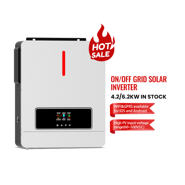 Mppt Solar Inverter 24v 48v Hybrid Solar Inverter Solar 3.6kw 5kw 6.2kw