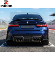 Diffuseur arrière en fibre de carbone sèche style AD pour BMW G80/G81/M3/G82/G83/M4, lèvre de spoiler arrière, amélioration du séparateur de pare-chocs