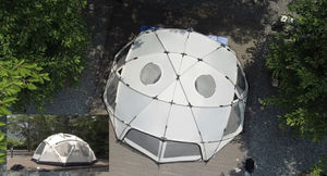 Tente dôme en forme de demi-boule Offre Spéciale Tente étoilée de <span class=keywords><strong>camping</strong></span> en plein air en tissu noir de haute qualité - Product Image 3