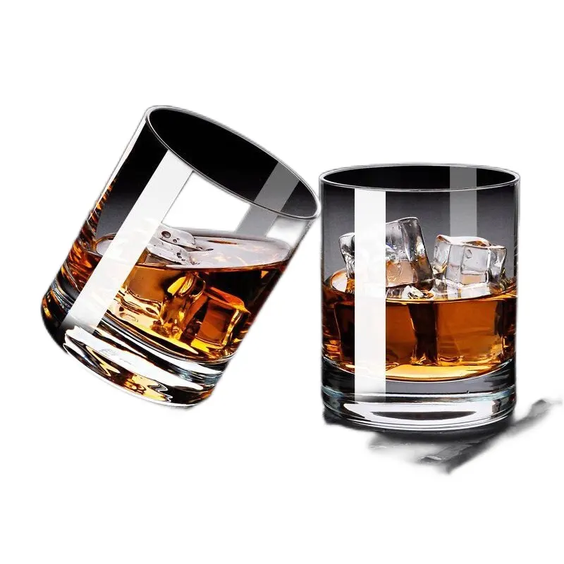 34-6-1 Lead-free glass whiskey glass spirit glass thickened version can add LOGO