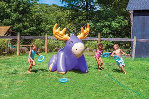Nouveau jeu de lancer d'anneaux gonflable en forme de renne de 1,5 m pour enfants, jouet aquatique pour l'extérieur, idéal pour les fêtes estivales - Product Image 5