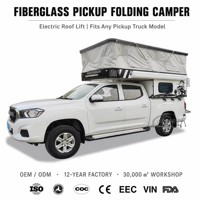 WECARE Camper léger 450 kg pour pick-up, coque amovible en fibre de verre, pour voyages tout-terrain