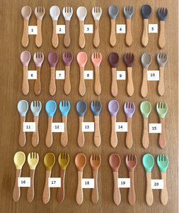 Kaiyue-Juego de Vajilla de Silicona Natural de Madera de Haya Ecológica para Recién Nacido, Mini <span class=keywords><strong>Cepillo</strong></span> de Lana con Logotipo Personalizable - Product Image 6