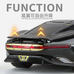 Modèles de voitures de sport <span class=keywords><strong>GT</strong></span> Visinn en métal moulé sous pression à l'échelle 1/32, portes à ailes de mouette, roues mobiles à rétrofriction de haute qualité, jouet de collection de simulation - Product Image 5