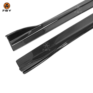 Falda lateral de fibra de carbono estilo FD para Mercedes Benz <span class=keywords><strong>CLA</strong></span> clase W118 C118 CLA35 CLA45 Kit de cuerpo de falda lateral de alta calidad - Product Image 6