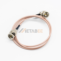 Cable Coaxial RG179 de 75 Ohmios con Conector BNC Macho a Macho, 80 cm