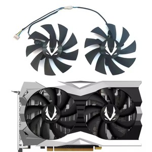 NOUVEAU Ventilateur GPU 87MM 4PIN GA92A2H GTX 1660 pour <span class=keywords><strong>Zotac</strong></span> Geforce RTX <span class=keywords><strong>2060</strong></span> 2070 Super Mini GTX GTX 1660 1660Ti Ventilateur de refroidissement pour carte graphique - Product Image 1