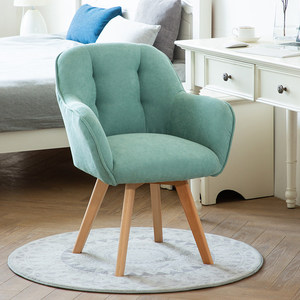 Sedia Ergonomica da Ufficio Nordica con Supporto Lombare <span class=keywords><strong>in</strong></span> Tessuto Flanella - Sedia Girevole <span class=keywords><strong>in</strong></span> <span class=keywords><strong>Legno</strong></span> Massello per Lunghe Sessioni di Seduta, Ideale per Studenti - Product Image 4