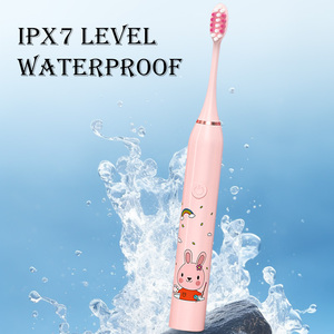 XBH Cepillo de dientes eléctrico Dibujos animados Niños inteligentes Cepillos de dientes para niños de 3 a 15 años Cepillo de dientes impermeable para niños recargable - Product Image 6