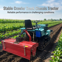 Tracteur chenillé économique ORSON 40HP à double usage (eau et terre) avec moteur HUAYUAN LAIDONG pour l'agriculture sur rizières et terrasses en pente
