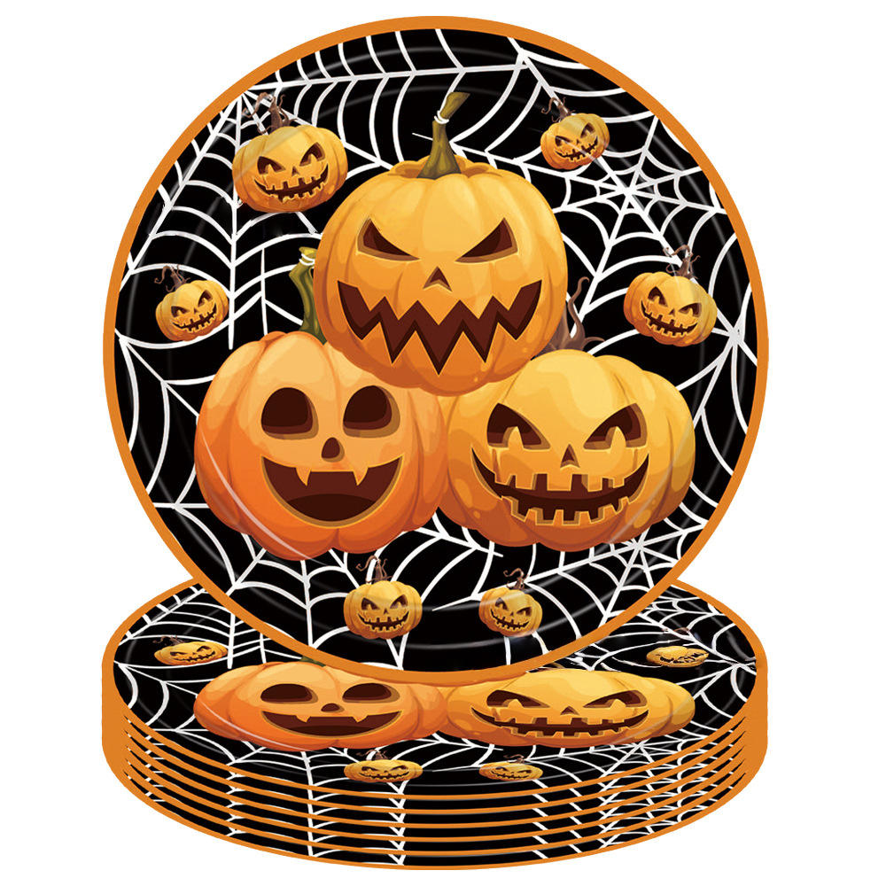 Plate16ฟักทอง7นิ้ว