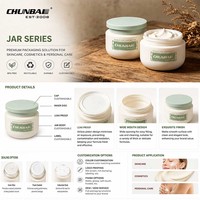 Bocaux vides pour masque capillaire, baume corporel, beurre, gommage, crème hydratante, avec couvercles, brun violet, 250 ml, 200 g, 120 ml