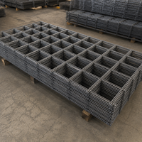 Panneau de treillis soudé LINSHENG pour chantier de construction 150x150x5mm pour dalle de plancher de bâtiment résidentiel